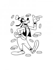 Goofy coloring page 7 - Free printable
