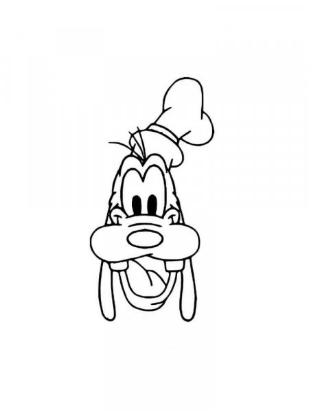 Goofy coloring pages