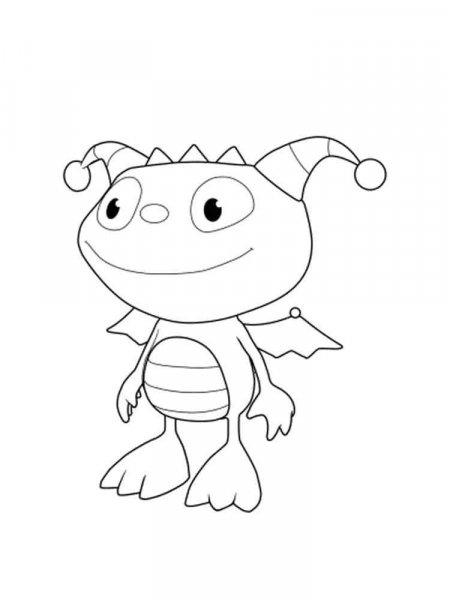 Henry Hugglemonster coloring pages