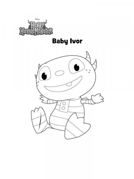 Henry Hugglemonster coloring pages