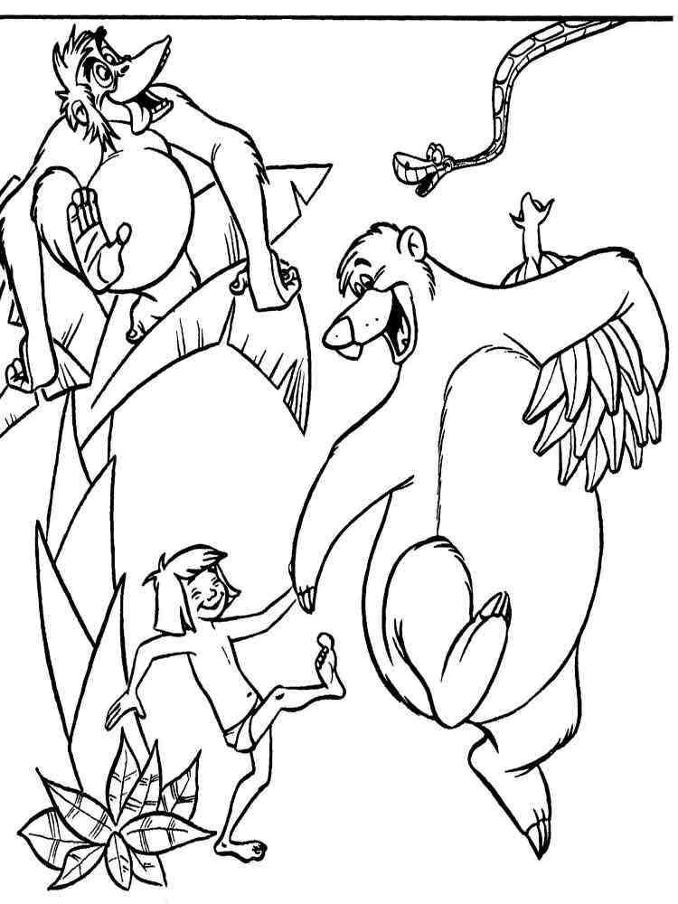 Jungle Book coloring pages. Download and print Jungle Book ...