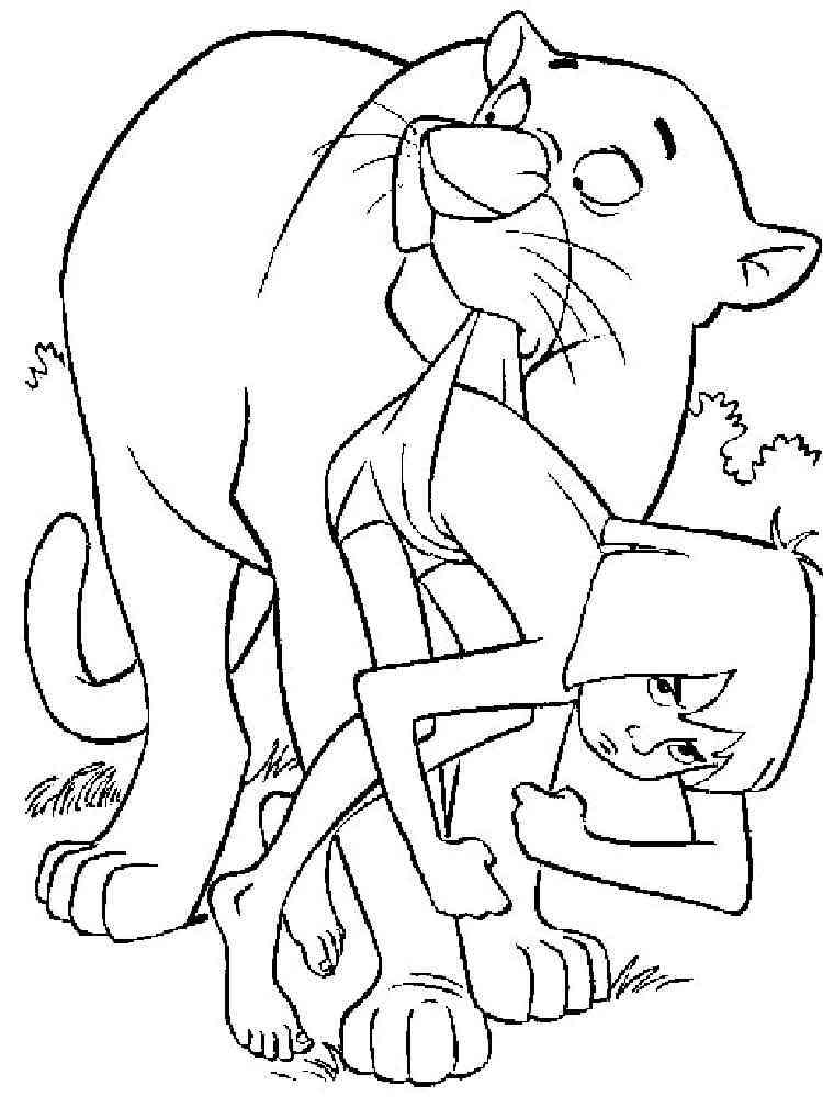 Jungle Book coloring pages. Download and print Jungle Book coloring pages