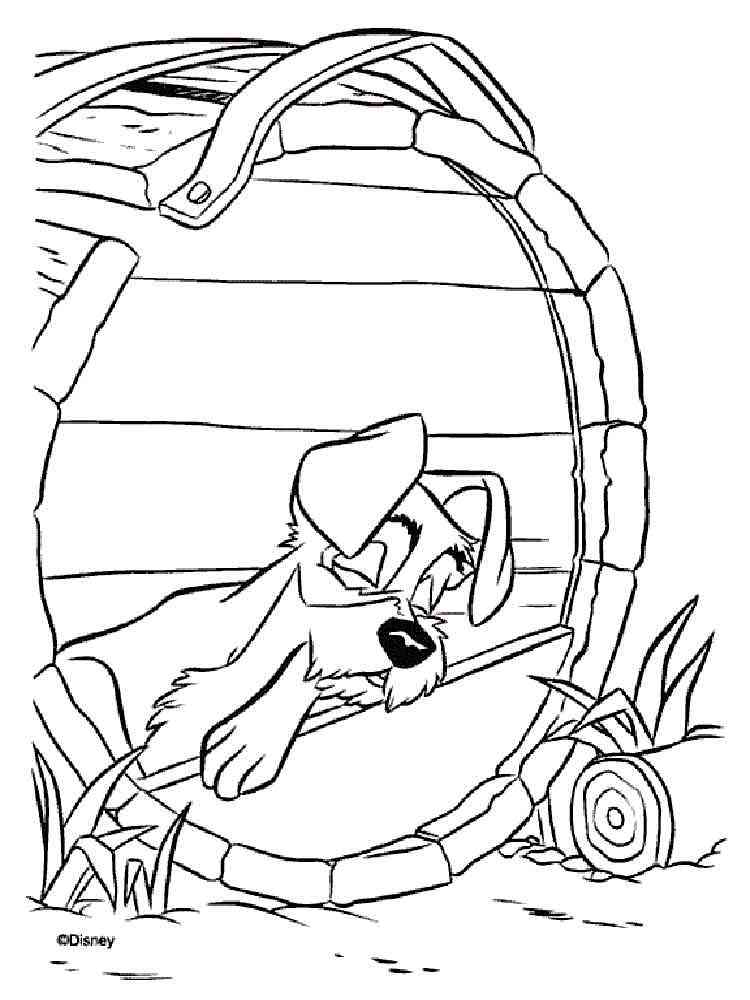 Download Lady and the Tramp coloring pages. Download and print Lady ...