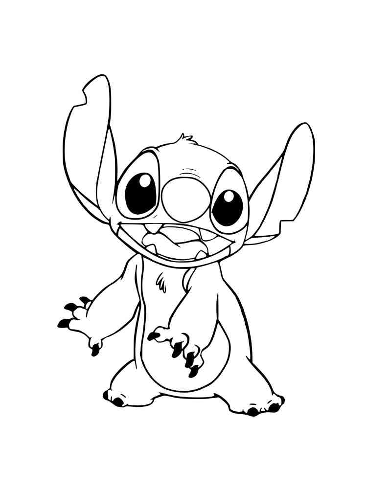 and stitch coloring pages