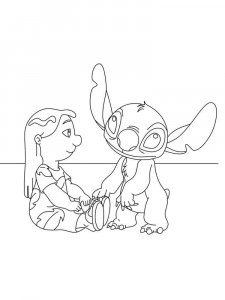 Lilo & Stitch coloring page 46 - Free printable