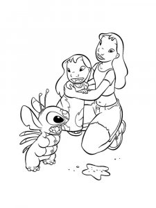 Lilo & Stitch coloring page 47 - Free printable