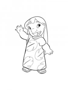 Lilo & Stitch coloring page 49 - Free printable