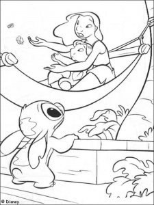 Lilo & Stitch coloring page 25 - Free printable