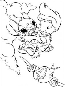 Lilo & Stitch coloring page 26 - Free printable