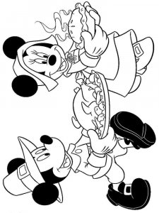 Mickey Mouse coloring page 1 - Free printable