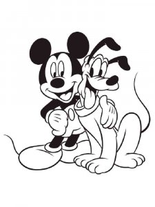 Mickey Mouse coloring page 19 - Free printable