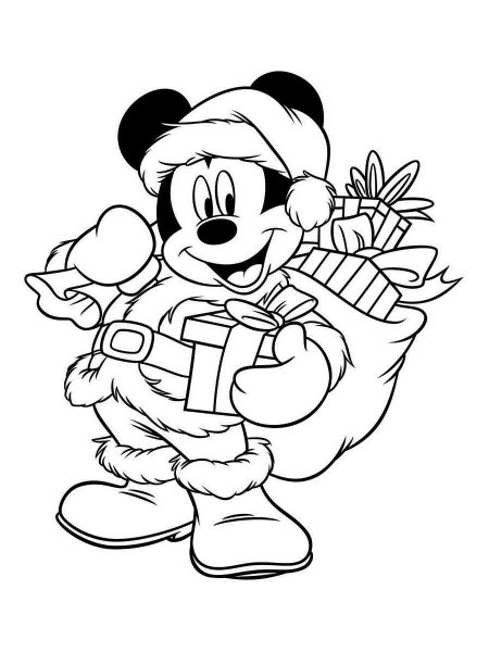 Mickey and Minnie Mouse coloring pages