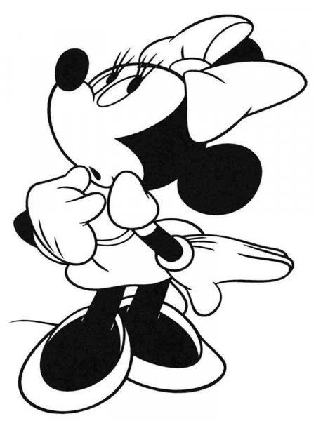 Mickey and Minnie Mouse coloring pages