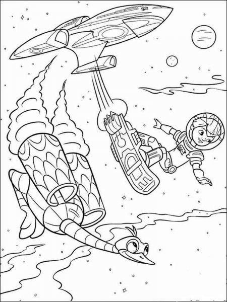 Miles from Tomorrowland coloring pages