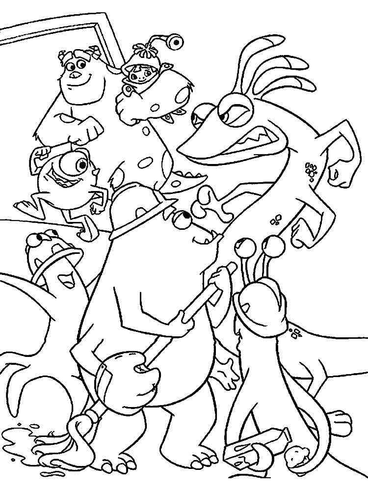 Monsters, inc. coloring pages