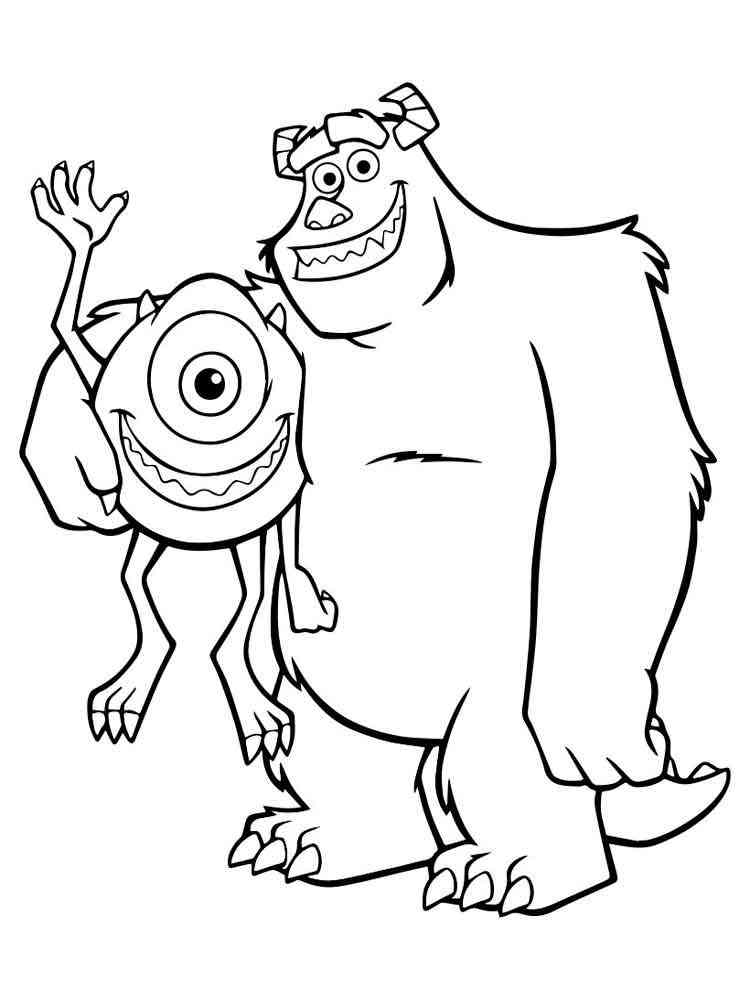 Monsters Inc Coloring Pages - Monsters Inc Coloring Pages - Best