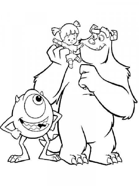 Monsters, inc. coloring pages