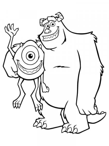 Monsters, inc. coloring pages