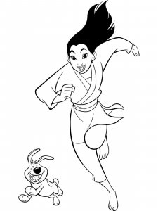 Mulan coloring page 37 - Free printable
