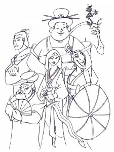 Mulan coloring page 43 - Free printable