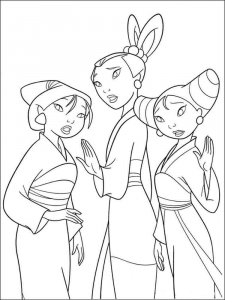 Mulan coloring page 13 - Free printable