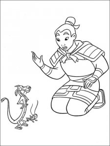 Mulan coloring page 23 - Free printable