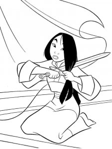 Mulan coloring page 28 - Free printable