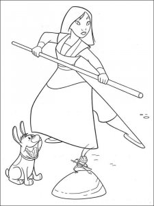 Mulan coloring page 4 - Free printable