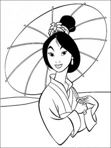 Mulan coloring page 6 - Free printable