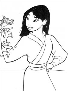Mulan coloring page 8 - Free printable