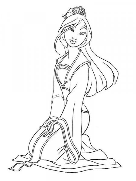 Mulan coloring pages