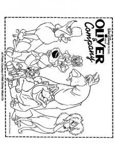 Oliver Company coloring page 16 - Free printable