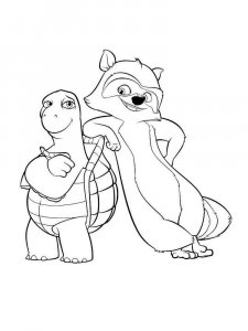 Over the Hedge coloring page 4 - Free printable