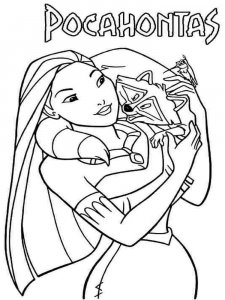 Pocahontas coloring page 19 - Free printable