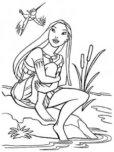 Pocahontas coloring page 2 - Free printable