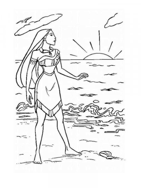 Pocahontas coloring pages