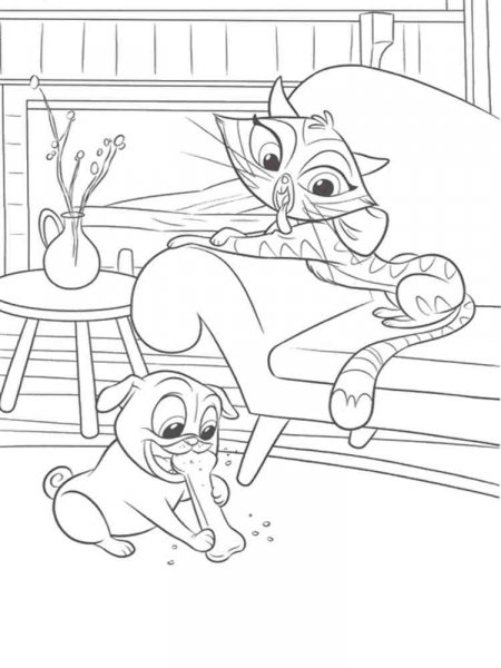 Puppy Dog Pals coloring pages