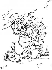 Scrooge McDuck coloring page 12 - Free printable