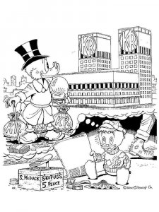 Scrooge McDuck coloring page 18 - Free printable