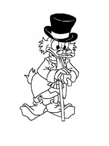 Scrooge McDuck coloring page 19 - Free printable
