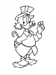 Scrooge McDuck coloring page 2 - Free printable