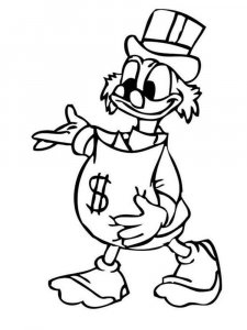 Scrooge McDuck coloring page 20 - Free printable