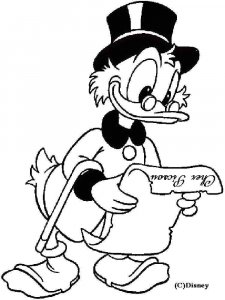 Scrooge McDuck coloring page 21 - Free printable