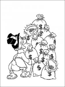 Scrooge McDuck coloring page 4 - Free printable