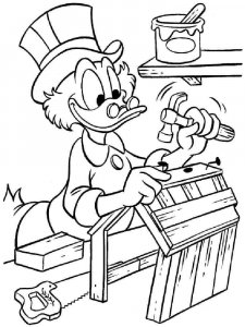 Scrooge McDuck coloring page 6 - Free printable