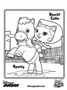 Sheriff Callie's Wild West coloring page 1 - Free printable