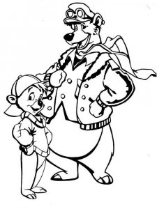 TaleSpin coloring page 1 - Free printable