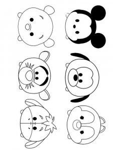 Tsum Tsum coloring page 10 - Free printable