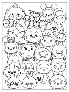 Tsum Tsum coloring page 7 - Free printable