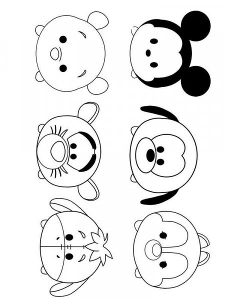 Tsum Tsum coloring pages